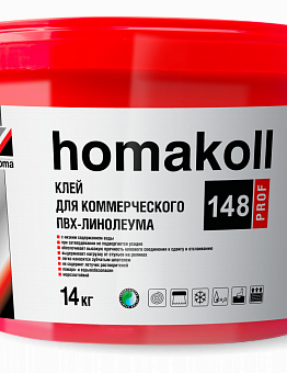 Adhesive for commercial PVC linoleum Homakoll 148 Prof